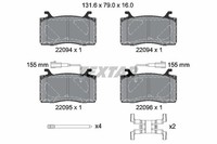 1X Textar 2209401 Bremsbelagsatz Scheibenbremse FüR Alfa Romeo