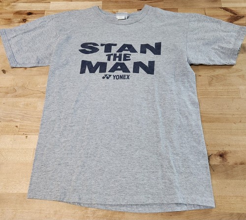 YONEX STAN WAWRINKA "STAN THE MAN" Grey T-SHIRT - SIZE Meduim - NICE