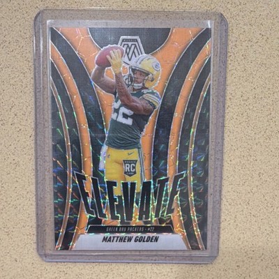 2025 Panini Mosaic Elevate Orange Florescent Matthew Golden #3 Packers Rookie 