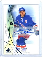 2024-25 SP Game Used Autographs Blue #197 Adam Graves AUTO - New York Rangers