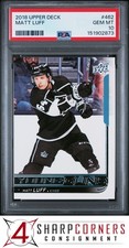 2018 UPPER DECK #462 MATT LUFF RC YOUNG GUNS KINGS PSA 10