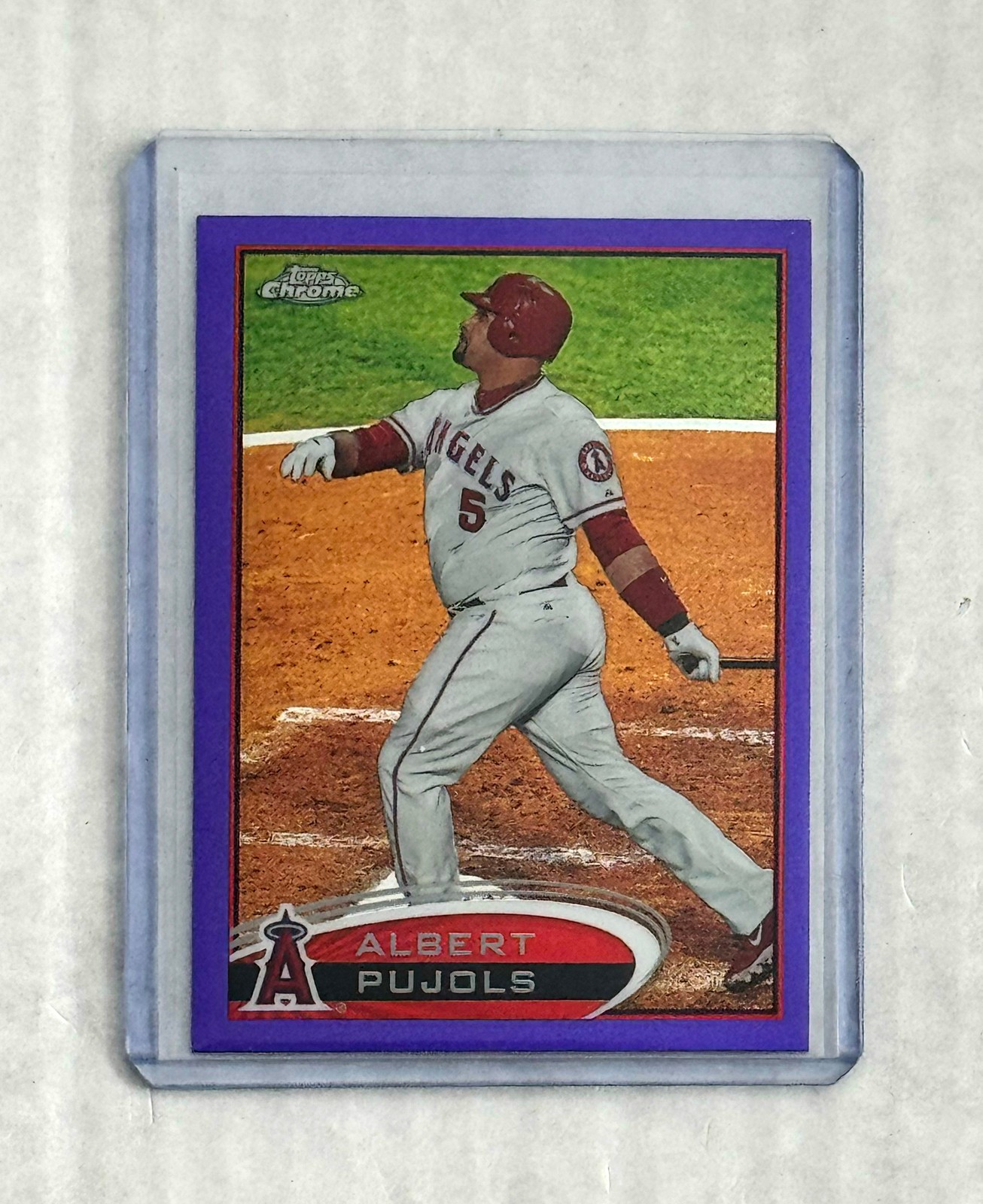 ALBERT PUJOLS 2012 Topps Chrome #80 Purple Refractor - ANGELS