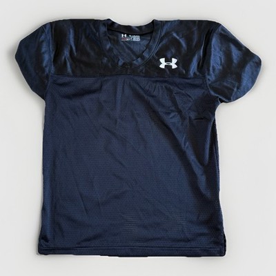 Under Armour Youth Large YLG Black Mesh Football Practice Jersey