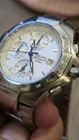 Vintage Men's Seiko 7T62-0EC8 Alarm Chronograph 100M White Dial AS-IS FOR PARTS