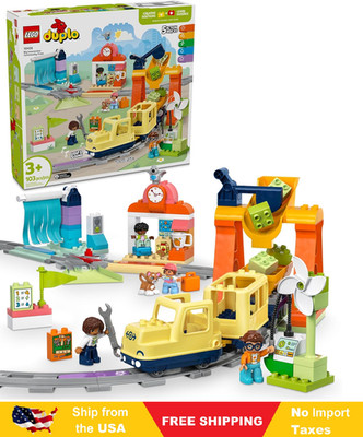 LEGO DUPLO Town Big Interactive Community Train Set - Learning Toddler Train Toy