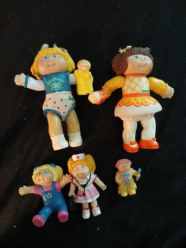 Lot Of 5 Vintage 1984 Cabbage Patch Kids Figures Figurines