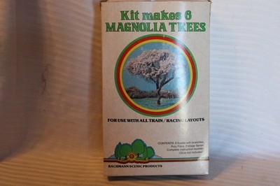 HO Scale Bachmann, Magnolia Trees Kit, Builds 6 Trees, #2253 BNOS