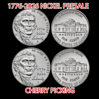 #ad #ad 1776 2026 P D JEFFERSON NICKEL Semi quincentennial 2 coin set ⭐PRESALE⭐ $24.95