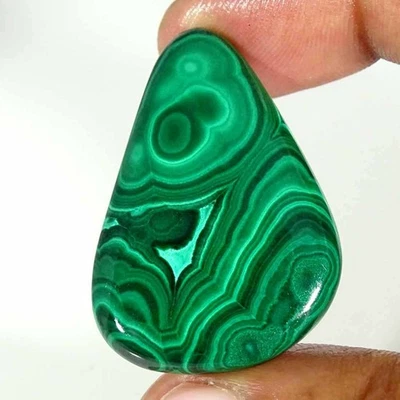 62,80 Ct Natürlicher Malachit Fancy Cabochon Losem Edelstein - Bild 1 von 4