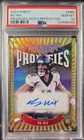 2024 Topps Finest Bo Nix Prodigies Auto Refractor PSA 10 Broncos