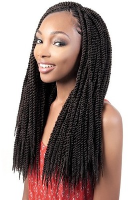 Motown Tress  Synthetic Crochet Braiding Hair MEGA SENEGAL TWIST 3X  18