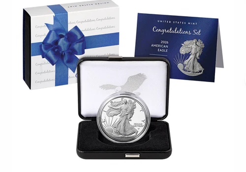2026 P Congratulations Set American Eagle 1oz Silver Proof Coin original Box