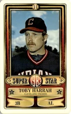 1983 Perma-Graphic Super Star Credit Cards Toby Harrah Cleveland Indians