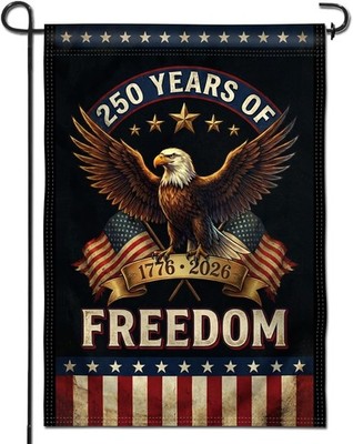 Anley Years of Freedom Eagle 250th Anniversary American Garden Flags 18''x12.5''