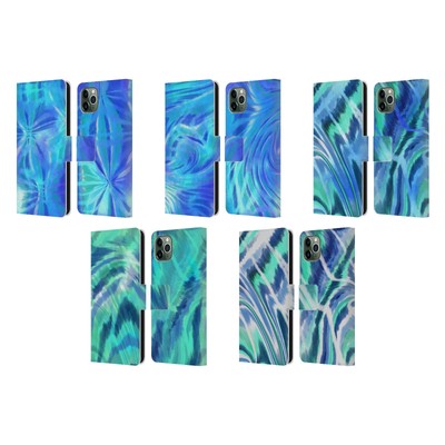 OFFICIAL SUZAN LIND TIE DYE 2 LEATHER BOOK WALLET CASE FOR APPLE iPHONE PHONES