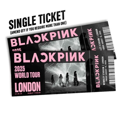 CUSTOM BLACKPINK 2025 World Tour Mock Ticket | Surprise Gift Reveal | Souvenir