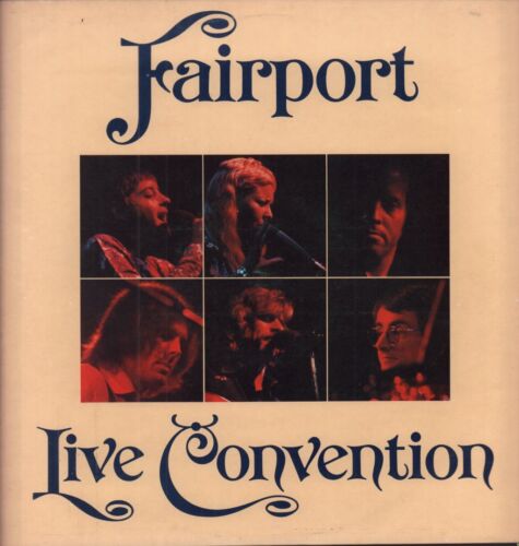 FAIRPORT CONVENTION LIVE CONVENTION LP VINYL 9 track vinyl lp pink rim label des - Imagen 1 de 3