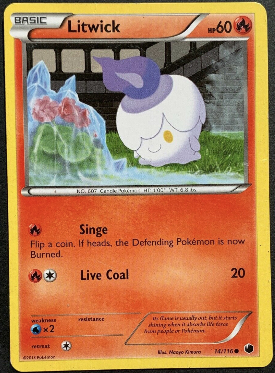 Pokemon - Litwick - 14/116 - Plasma Freeze - NM/M - New