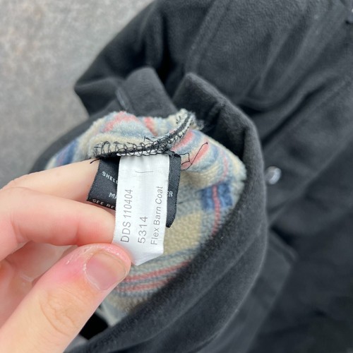 Dri Duck Jacket Mens Large Black Barn Coat Hunting Blanket Lined Chore DDX - Picture 3 of 13