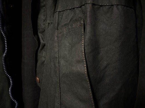 Barbour Rare coverall vintage oiled jacket military SizeL - Picture 6 of 7
