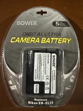 Bower EN-EL15 Replacement Battery for Nikon D780 D750 D7500 Z7 Z6 Z5 Free SH