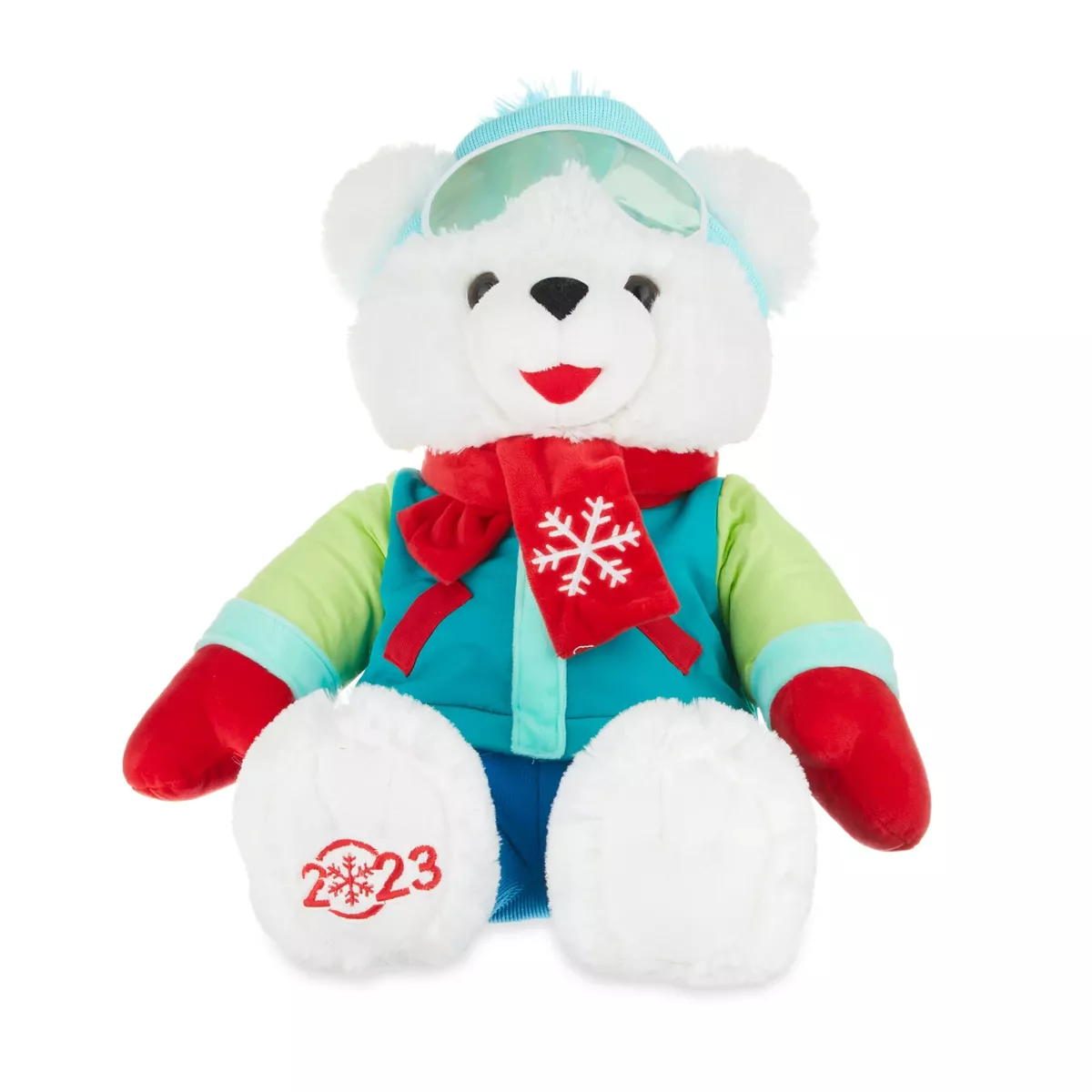 2023 WalMART CHRISTMAS Snowflake TEDDY BEAR White Boy 20 Ski outfit Brand  New