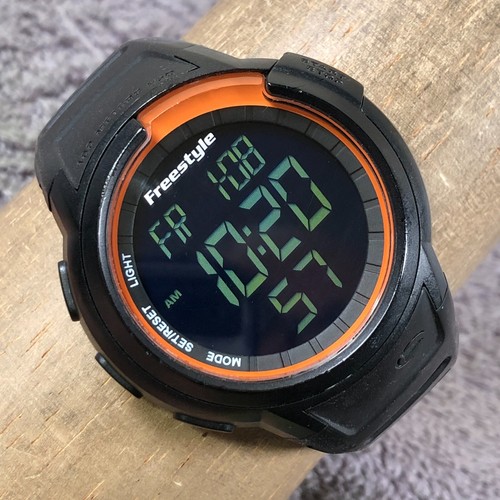 Freestyle Men FS85012 Multifunction Rubber Quartz Digital 47mm Watch 7 3/4"