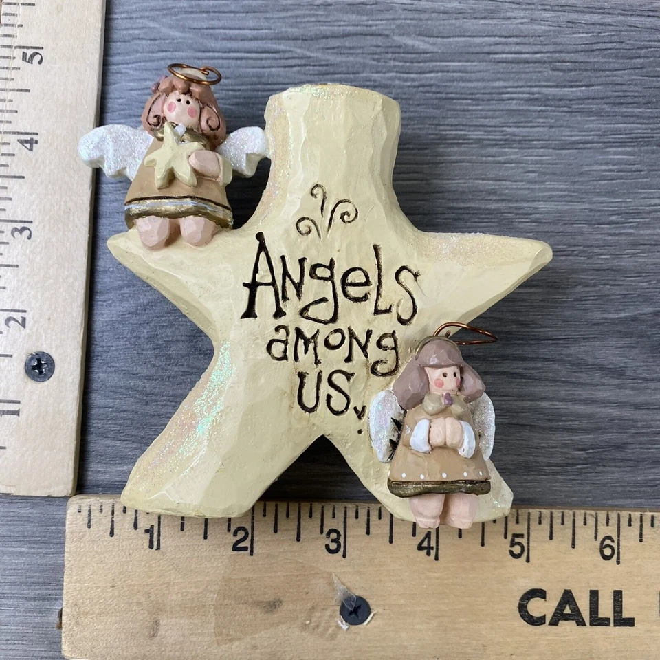 KURT S. ADLER Star Candle Holder Christmas Holiday Religious Angels Among Us - Image 3 of 4