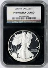 2007-W Proof $1 American Silver Eagle NGC Retro PF69UCAM NGC 25th Anniversary