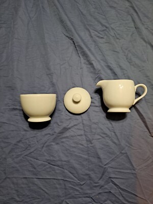 BIA Cordon Bleu Bistro Sugar Bowl and Creamer, White