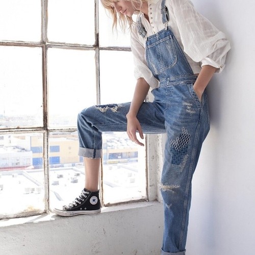Quincey Blue Denim Overalls Size 