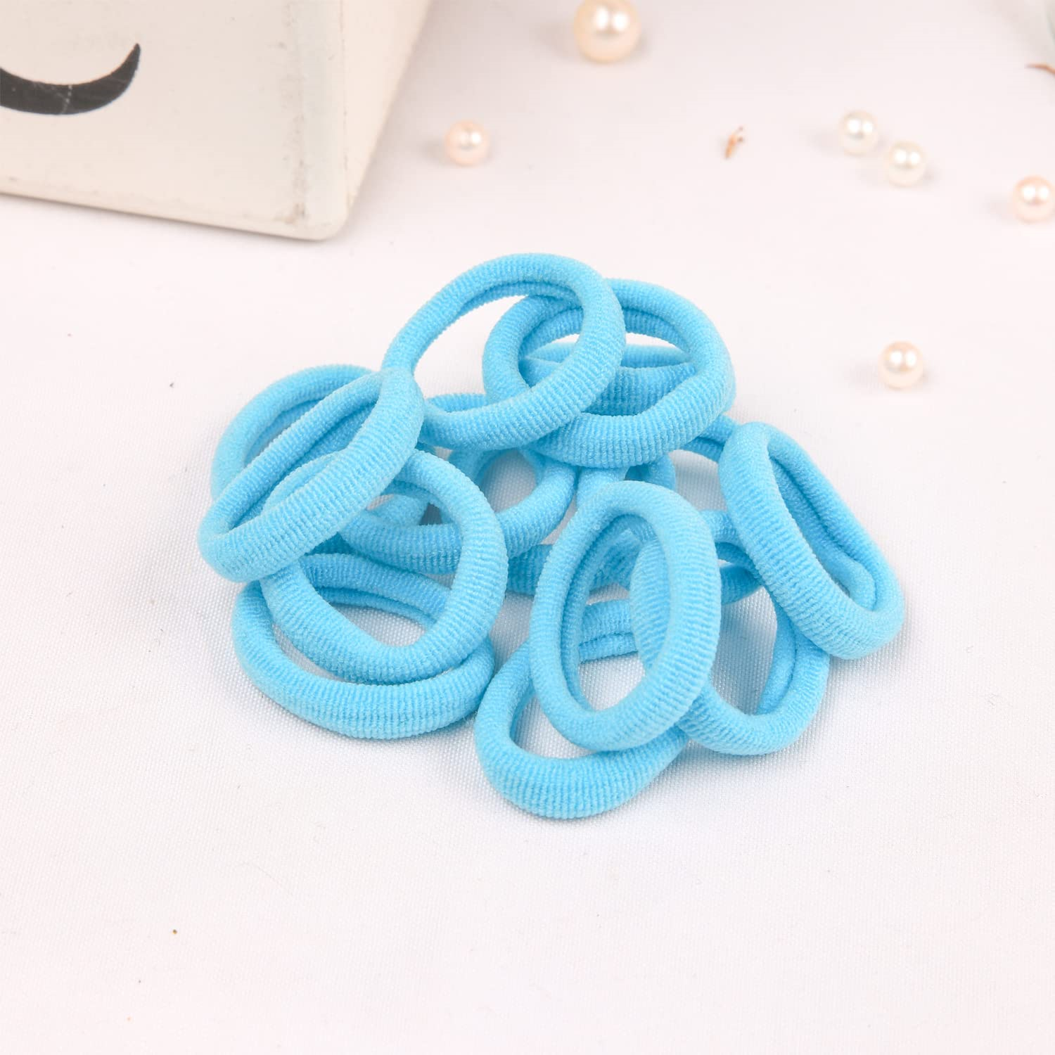 300 Pcs Colorful Small Rubber Bands Dog Hair Ties,Mini 25 mm Puppy