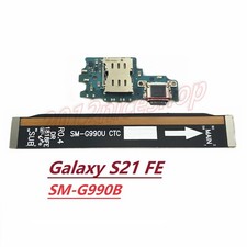 OEM Charging Mic Sim Board Motherboard Flex For Samsung Galaxy S21 FE SM-G990B