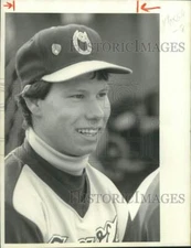 1985 Press Photo Close-up of baseball player Dave Rustay - sys01535