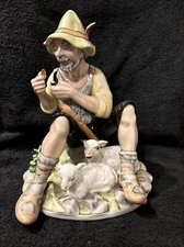 Antique Dresden Calorimeter Karl Klette Shepherd Porcelain