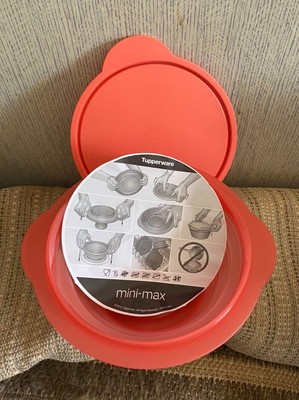 Tupperware Orange Flat Out Bowl Liquid Tight Seal Collapsible 4-Cups/950 ML New