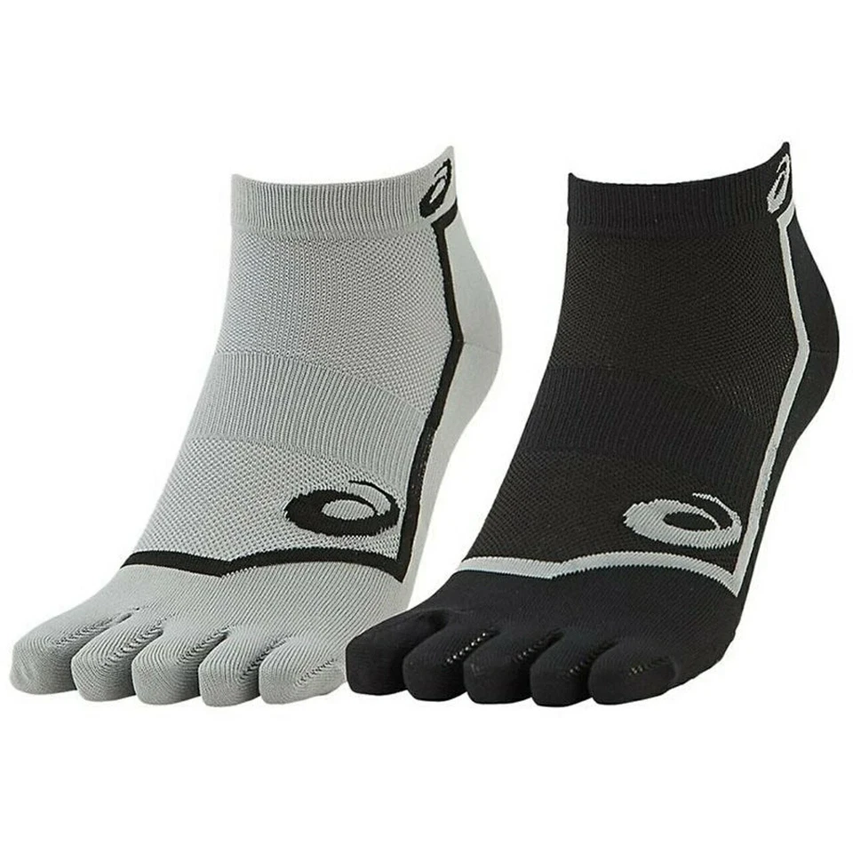 Calcetines deportivos ASICS 2 pares gris y negro #020 Foto 2 de 2