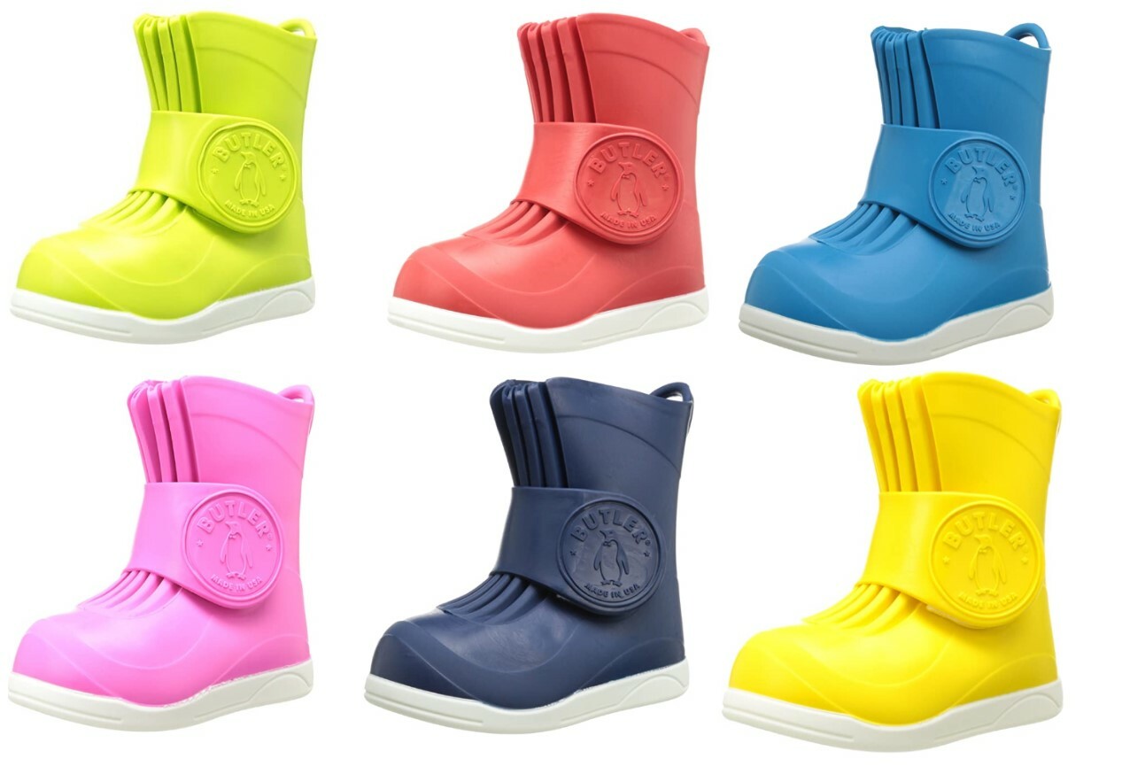 BUTLER KIDS OVER BOOTS RAIN SNOW RUBBER 
