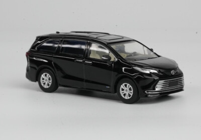 ED Masdi 1:64 Black Sienna MPV Mini Van Sports Model Diecast Collect Car