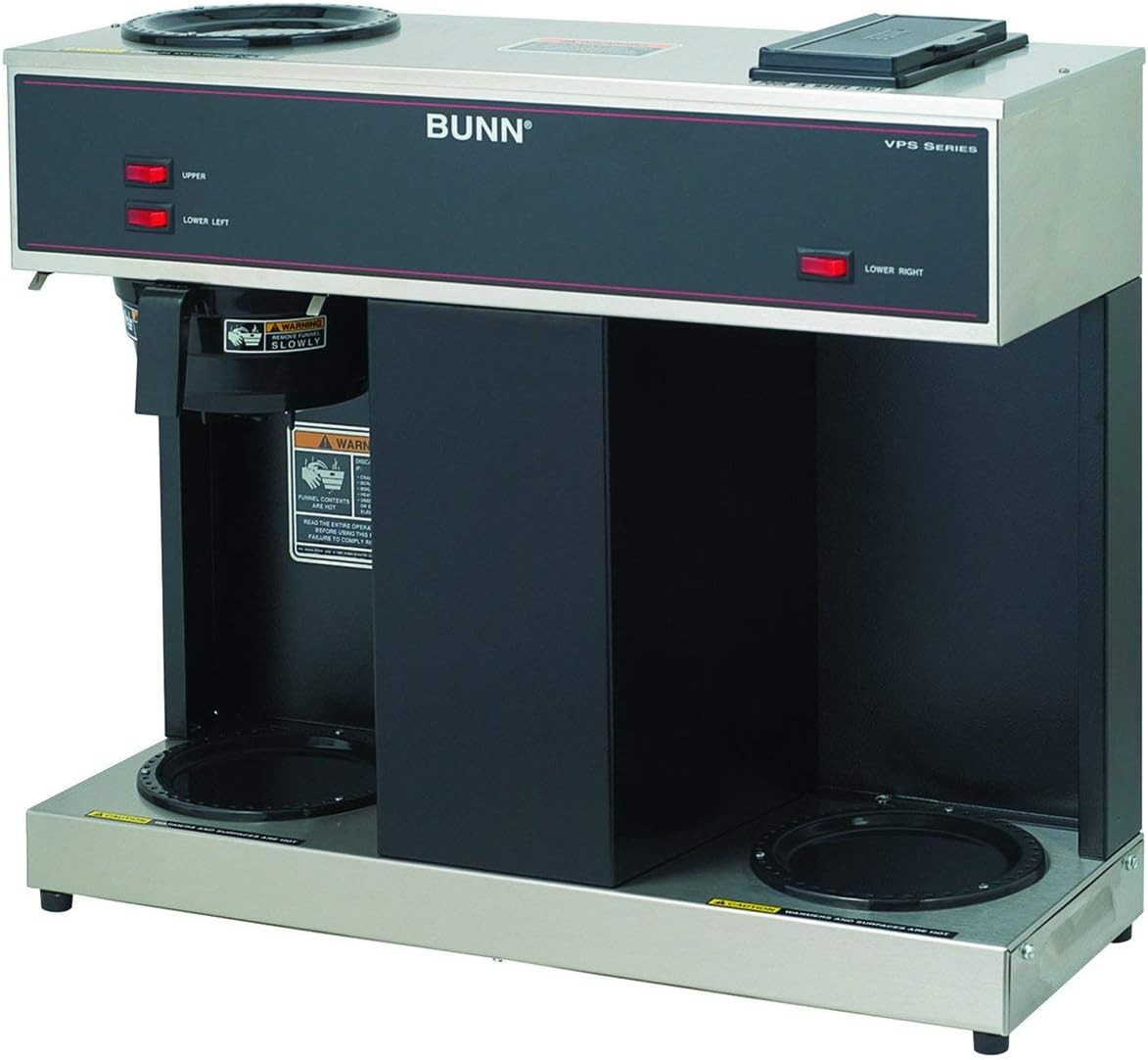 VPS 12-Cup Commercial Pourover Coffee Brewer with 3 Warming 