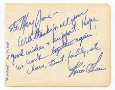 Renee Guerin Signed Album Page Autographed Actress Annie Get Your Gun