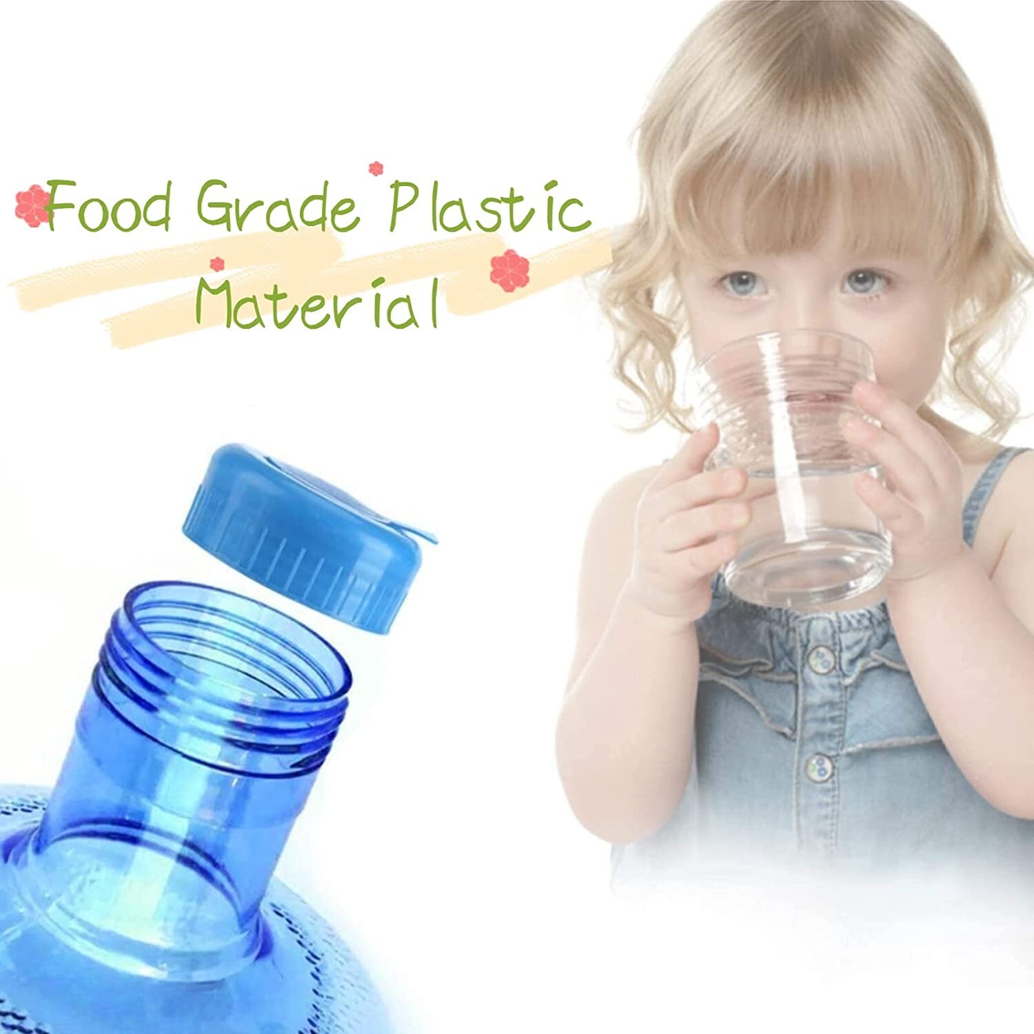 5 pcs Water Bottle Caps Reusable Gallon Snap On Cap Lid Drinking Primo Non Spill eBay