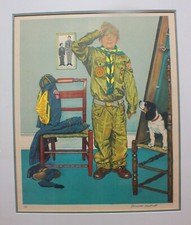 NORMAN ROCKWELL - Artist Proof - Signed Lithograph w/ COA - Framed -- Can't Wait