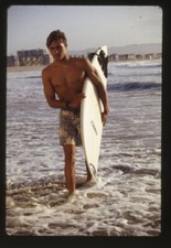 Baywatch barechested Kelly Slater carrying surfboard Original 35mm Transparency