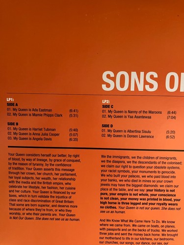 Sons Of Kemet - Your Queen Is A Reptile 2 x Vinyl LP Verve 2018 EX - Picture 11 of 17