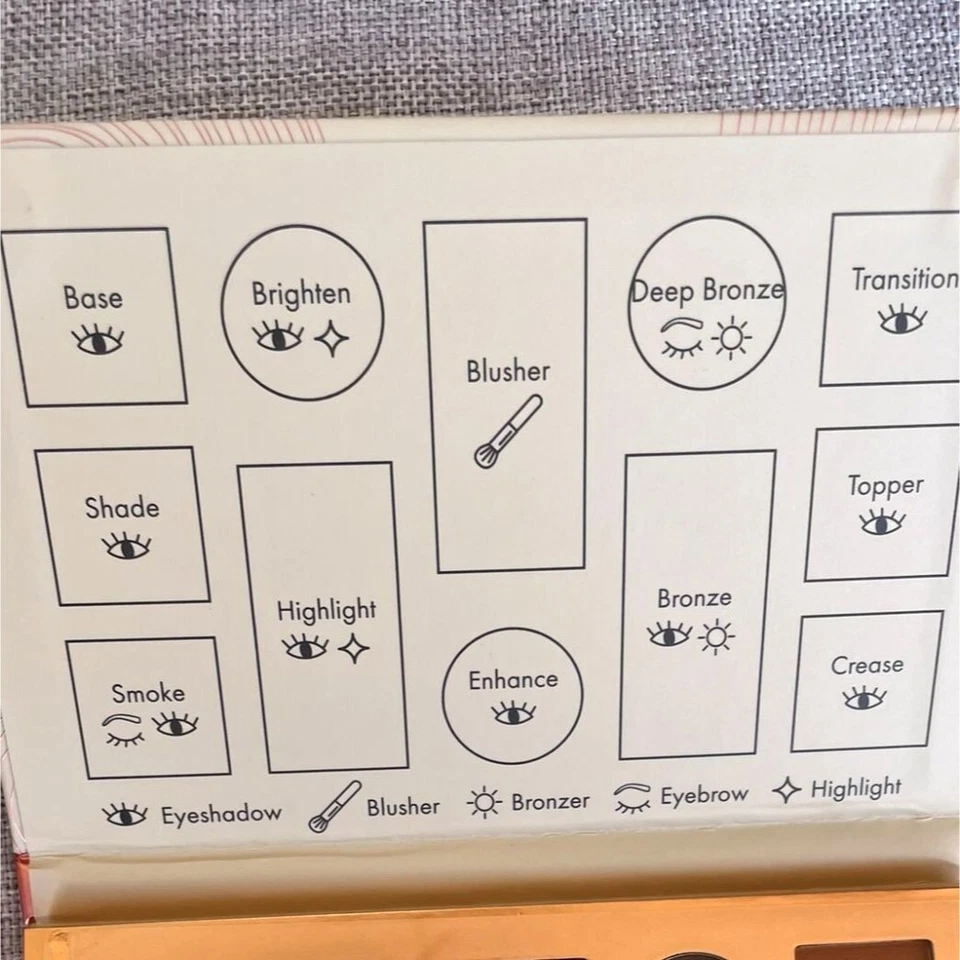 The Beauty Crop the Essentials Face Palette Eye Shadows Highlight Bronzer Blush - Image 4 of 4