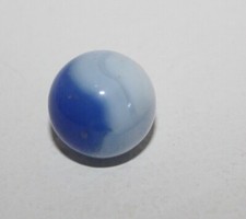 Vintage Christensen Agate Company Lt. Blue/White