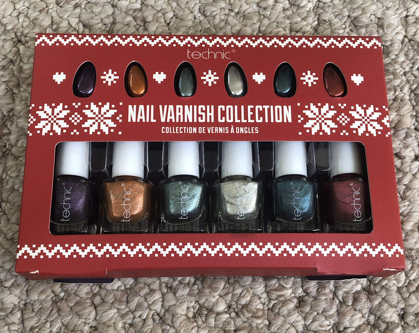 Winter Holiday 6-Piece Glitter Nail Polish Gift Set-image