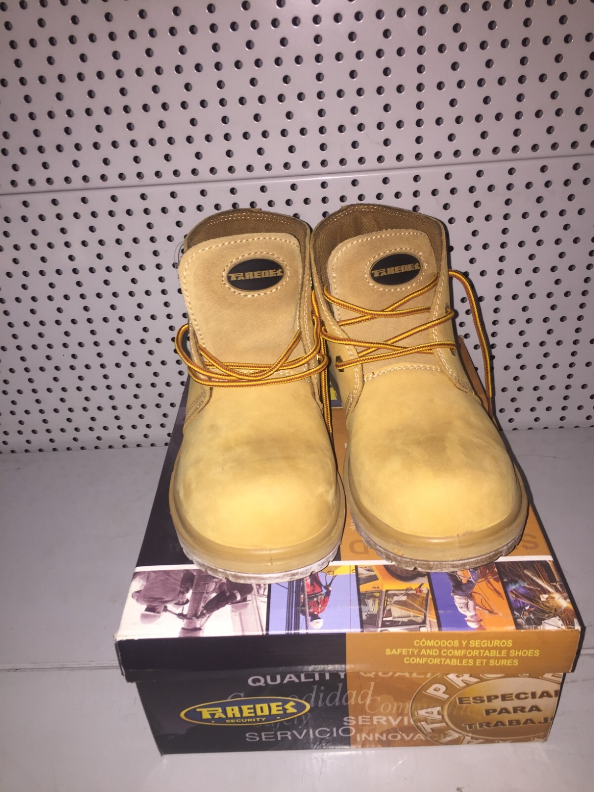 Bota de seguridad clásica melocotón