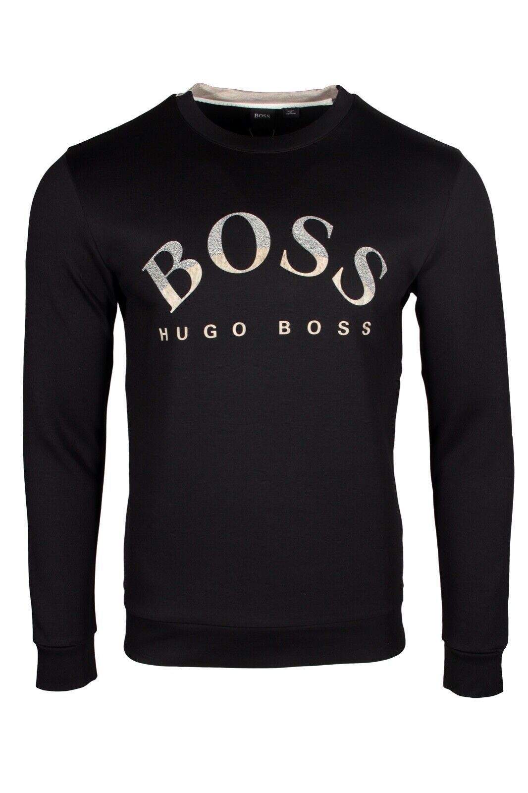 samenvoegen spion Stier Hugo BOSS Salbo 1 Men's Slim Fit Sweatshirt in Black 50457020 001 | eBay